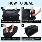MIER Large Waterproof Duffel Bag Rolltop Dry Backpack Duffle Bags - Image 6