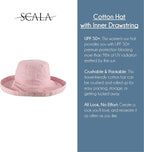 Scala Women's Cotton Hat with Inner Drawstring and Upf 50+ Rating - Image 4