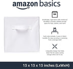 Amazon Basics Cube Organizer Storage Bins Handles, Collapsible Fabric - Image 2