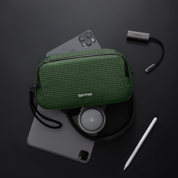 tomtoc Electronic Organizer Travel Case Performance, Water Resistant Dual - Image 7