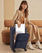 LOVEVOOK Carry On Luggage 22x14x9 Airline Approved, 22 Inch Softside Suitcases - Image 2
