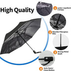 LLanxiry Compact Travel Umbrella, Mini Windproof Umbrellas - Image 4