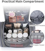 Narwey Hanging Toiletry Bag for Women Travel Makeup Bag Organizer Toiletries - Image 3