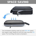 BAGAIL 6 Set Ultralight Compression Packing Cubes Packing Organizer - Image 5