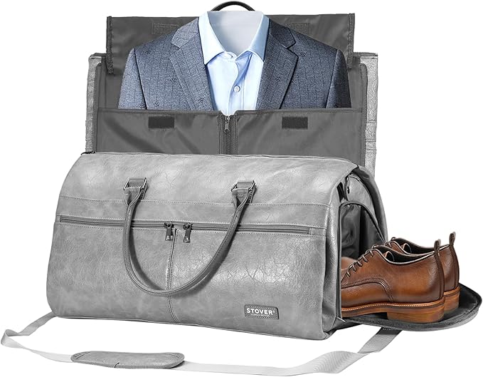 STOVER Garment Travel Duffle Bag, Large 2-in-1 Convertible Carry-on Luggage by STOVER