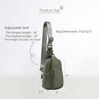 ODODOS Daily Sling Bag with Adjustable Straps Crossbody Chest Bag Lightweight - Image 6