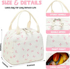 Bluboon Lunch Bag for Women Men Cute Corduroy Lunch Tote Bags Reusable - Image 2