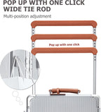 feilario 20'' Aluminum Frame Wide Handle PC Hardside Carry On Luggage - Image 3