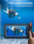 Lamicall Large Size Waterproof Phone Pouch Case - Image 2