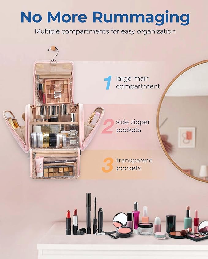 BAGSMART Makeup Bag for Women - Image 2