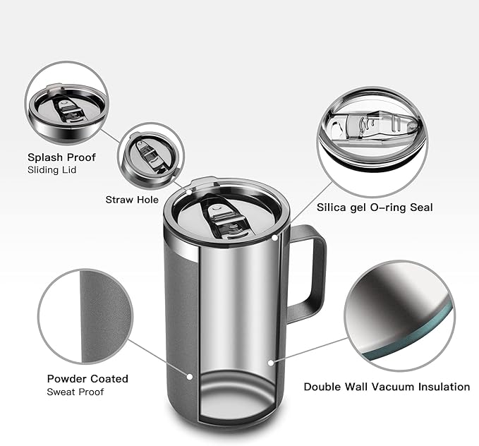 KXIAOCHEN 20oz Insulated Coffee Mug - Image 5