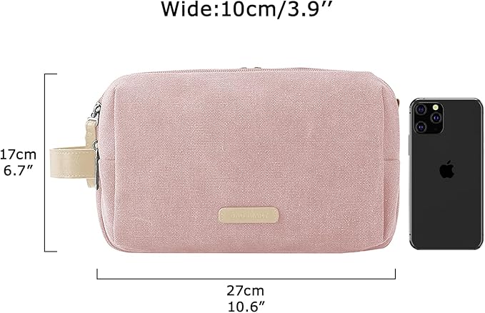 BAGSMART Toiletry Bag for Women, Cosmetic Makeup Bag Organizer, Travel Bag for - Image 6