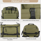 CONTAIL 86L Foldable Wheeled Duffel Backpack - Image 8