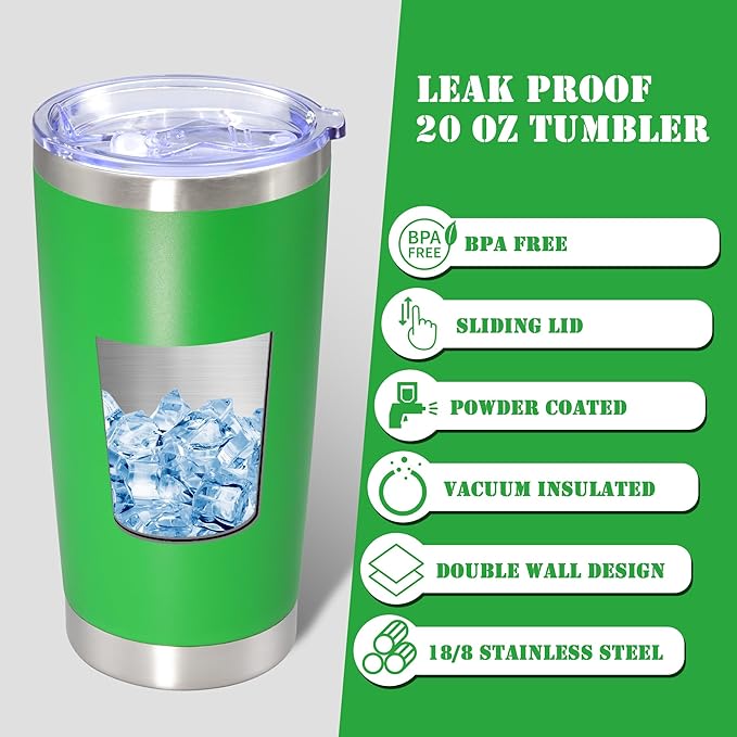 20 oz Tumbler with lid Double Wall Vacuum Insulated Tumblers Stainless Steel - Image 3