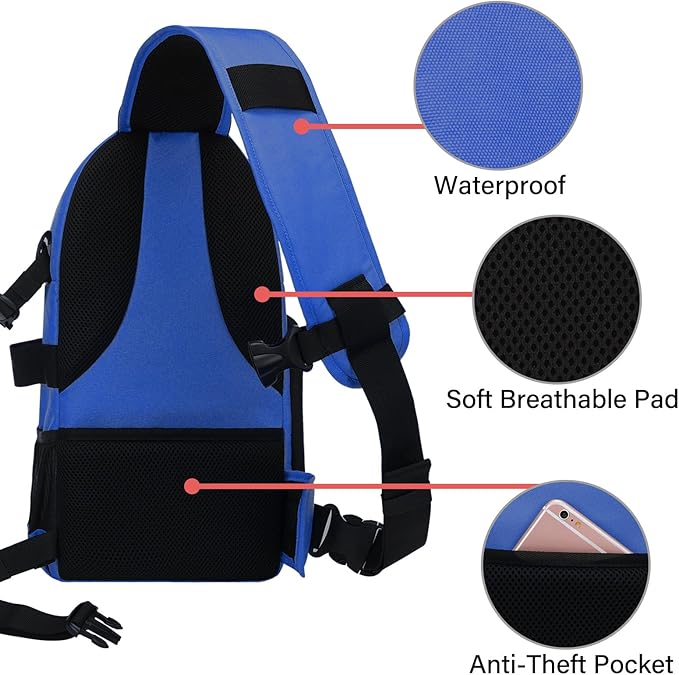 MOSISO Camera Sling Bag, DSLR/SLR/Mirrorless Camera Backpack Case Shockproof - Image 4