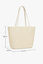 YXILEE Straw Bags For Women | M Size Travel Straw Totes Bag Woven Summer - Image 4