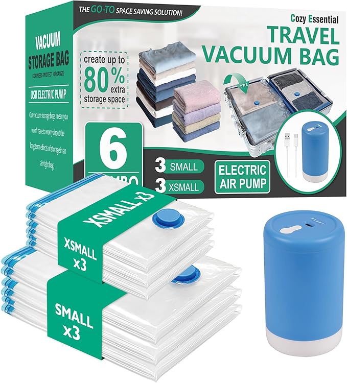 Cozy Essential Travel Vacuum Bags by CozyEssential