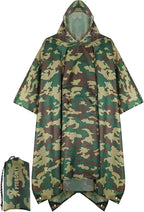 PTEROMY Hooded Rain Poncho for Adult by PTEROMY