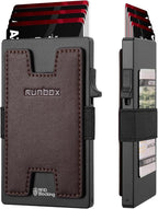 Mens Business Card Holder, Slim Card Wallet by RUNBOX