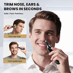 Ear and Nose Hair Trimmer for Men, 2025 Professional Painless USB Rechargeable Eyebrow & Facial Electric Hair Trimmer for Men Women, Powerful Motor, Dual Edge Blades, IPX7 Waterproof Easy Clean