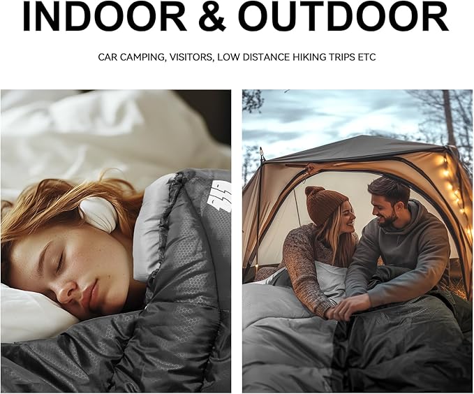 Sleeping Bags for Adults Cold Weather, Waterproof, Lightweight Sleeping Bag for - Image 6