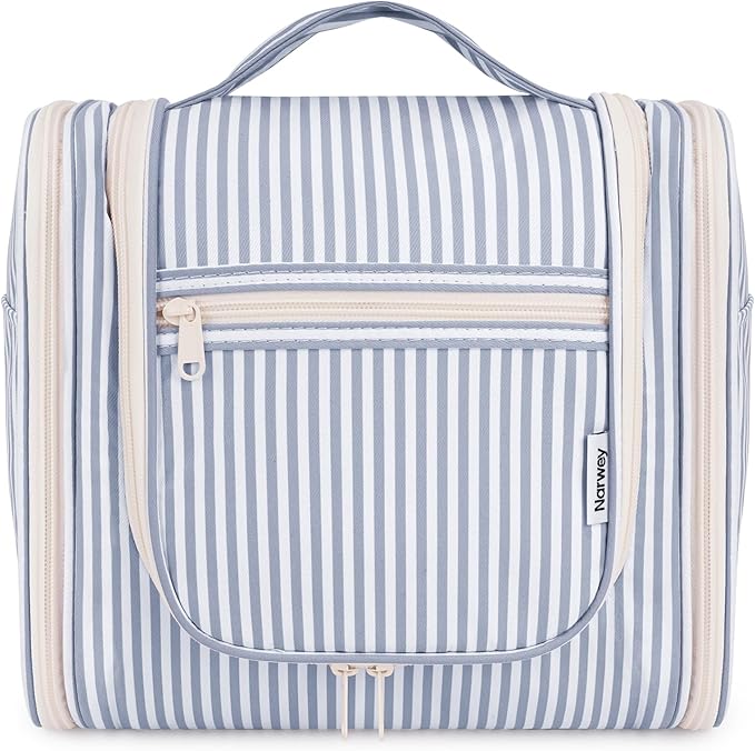 Narwey Striped Hanging Travel Toiletry Bag by Narwey