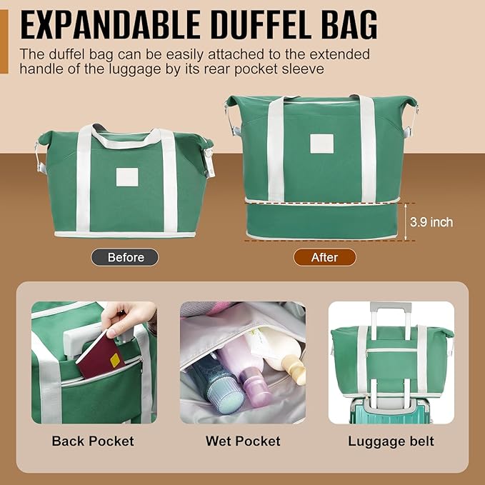 Romswi 3-Piece Carry-On Luggage Set - Image 5
