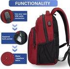 LARIPOP Travel Laptop Backpack, 15.6 Inch Business Laptop backpack - Image 3