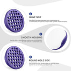 Silicone Curl Brush,Africa Comb,Magic Curly Hair Brush Twist Hair,Afro Pick,Men Women Boys Girls Wave Curler Tool,1 Set (Purple)