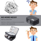 MIRLEWAIY Travel Cords Organizer Case Double-Layer Electronic Accessories - Image 3