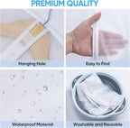 BALEINE 40'' Translucent Garment Bags, 12 Packs PEVA Dress Bag - Image 2