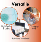 Caring Disposable Underpads, Baby Changing Liner Pads, Light Absorbency - Image 6