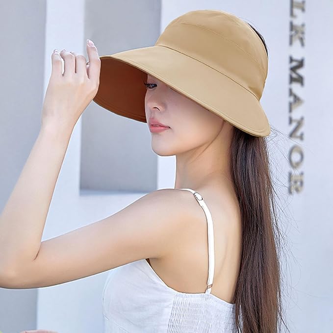 Sun Hats for Womens Wide Brim UV Protection Fishing Hats Packable Reversible - Image 7