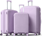 Nazhura Luggage Set, 3-Piece Hardside Suitcase Set, 20-inch Carry On, 28-inch by NazhuraGoodCompanionAtHome