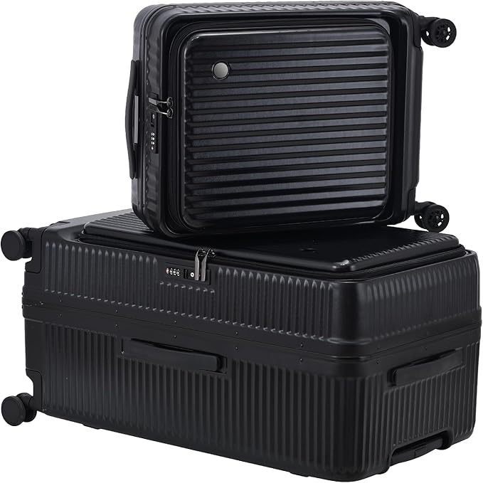 2 pieces 20/29 Aluminum Frame Carry On and Checked Luggage Set by Kaleenie