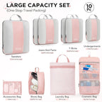 10 Set Compression Packing Cubes - Image 2