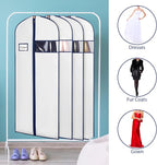 Syeeiex 60'' Garment Bags for Hanging Clothes, Dress Garment Bags for Gowns - Image 3