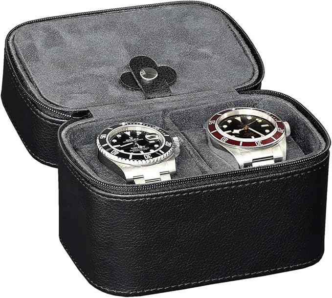 ROTHWELL 2 Watch Travel Case Storage Organizer - Image 6