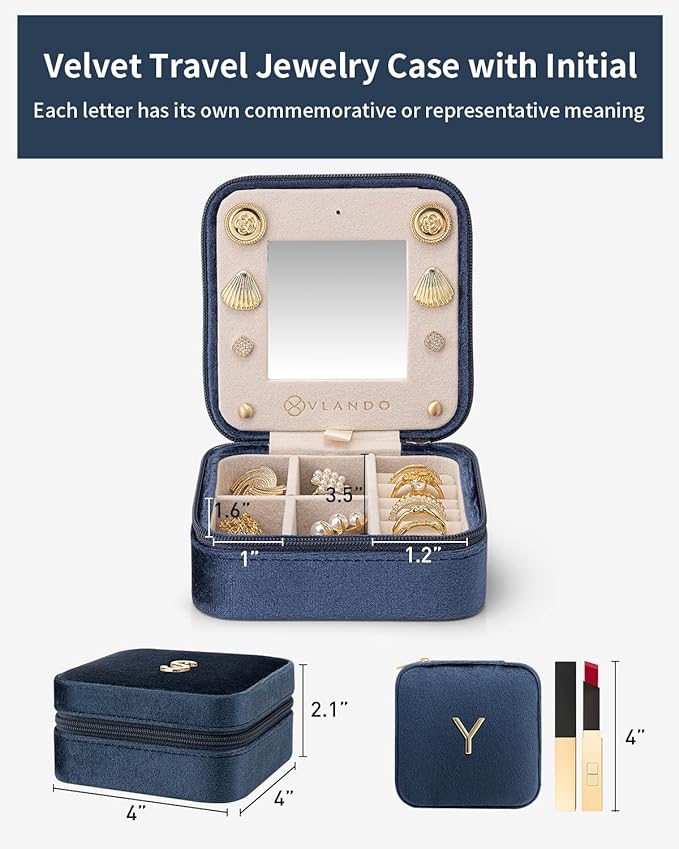 Vlando Girls Fashion Jewelry Box Mini Case - Image 4