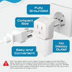 Ceptics Italy Travel Plug Adapter, Chile Plug Adapter - Image 3
