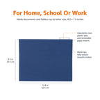 Hanging File Folders with Adjustable Tabs for Document Organization (Assorted Jewel-tone Colors / Letter)