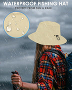 BROTOU Foldable Bucket Hats for Women/Men, UPF 50+ Wide Brim Sun Hat, - Image 5