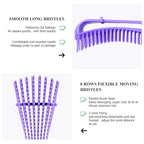 Hair Brush,URTHEONE Detangler Brush and Wide Tooth Comb Set for Black Natural Curly Wet Dry Thick Straight Long Hair, Afro American Type 3a-4c, Comfortable Grip