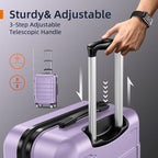 SHOWKOO Luggage Sets Expandable PC+ABS Durable Suitcase Double Wheels TSA Lock - Image 6