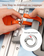 Teskyer Luggage Tags, 3 Pack Premium PU Leather Luggage Tags - Image 2