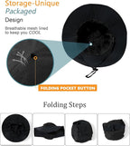 Water-Resistant Sun UPF 50+ Bucket Hat Protection Packable Brimmed Boonie - Image 4
