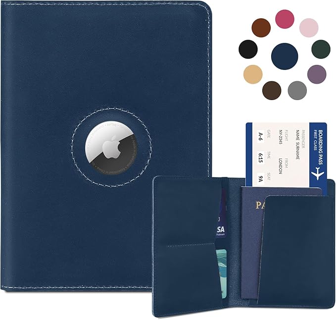 Passport Holder for Men Women Travel, Real Leather Passport Wallet, Handmade by Kicoroiny-KeepInnovating