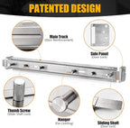 Door Barricade Bar with Door Hook Door Hanger Patented Design - Image 3