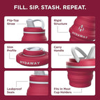 HYDAWAY 17oz Collapsible Water Bottle - Image 4