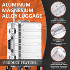 WEICHEN All Aluminum Carry On Luggage 22x14x9 Airline Approved 20 Inch Hard - Image 2